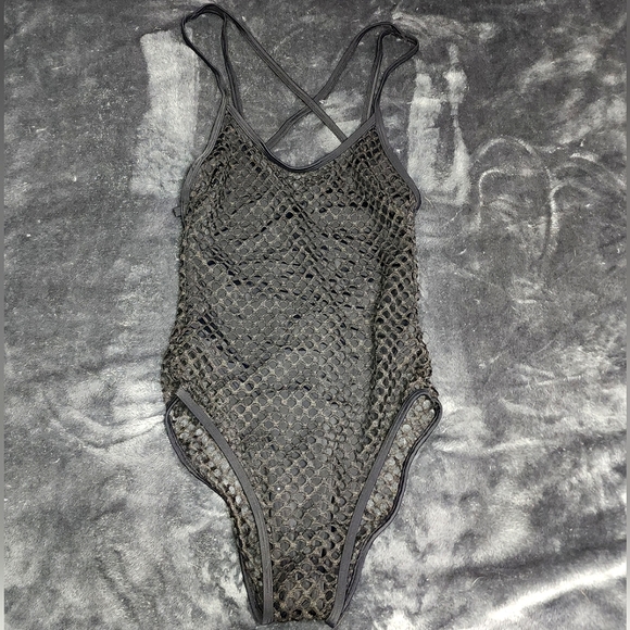 Killstar Tops - Killstar 'Goddess One Piece' Fishnet Bodysuit/Monokini - Rare, SOLD OUT - XS